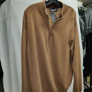 Alashan Cashmere Men's 3/4 zip sweater